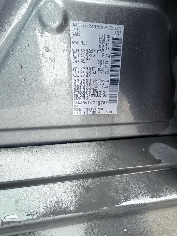 Nissan Rogue SV AWD 2018