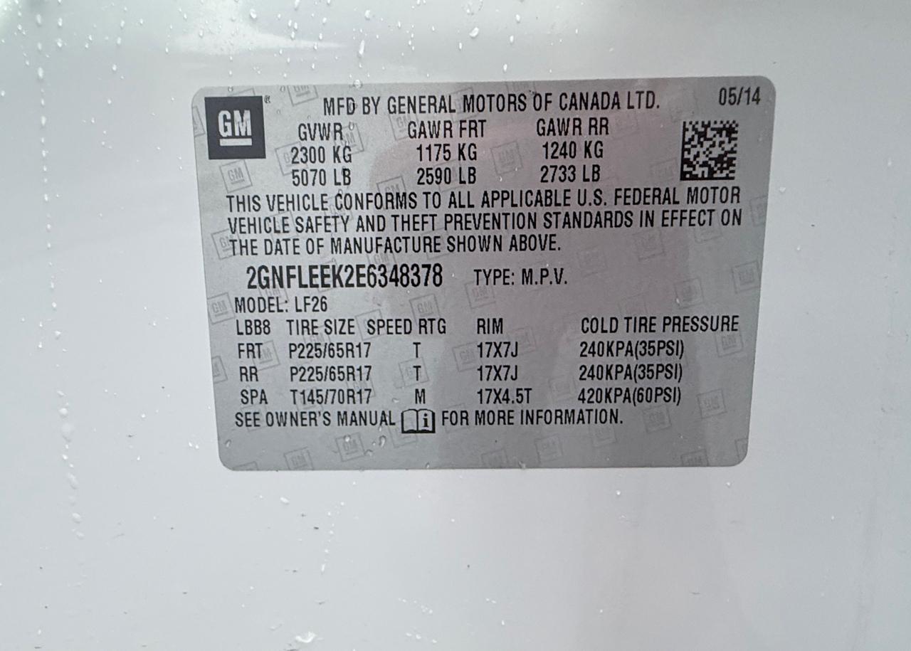 Chevrolet Equinox LS AWD 2014