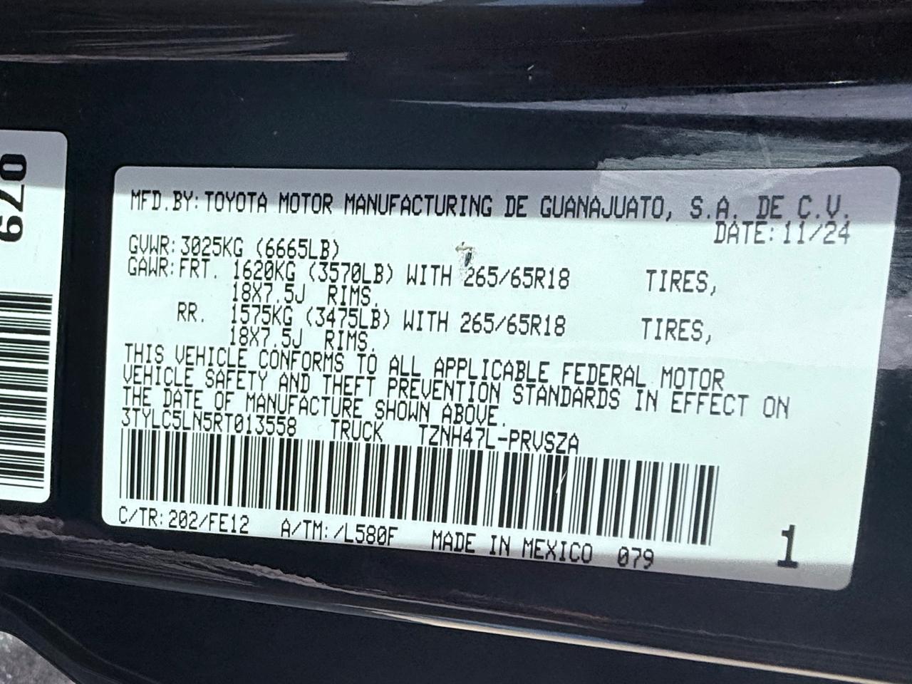 Toyota Tacoma Double Cab 4WD 2024