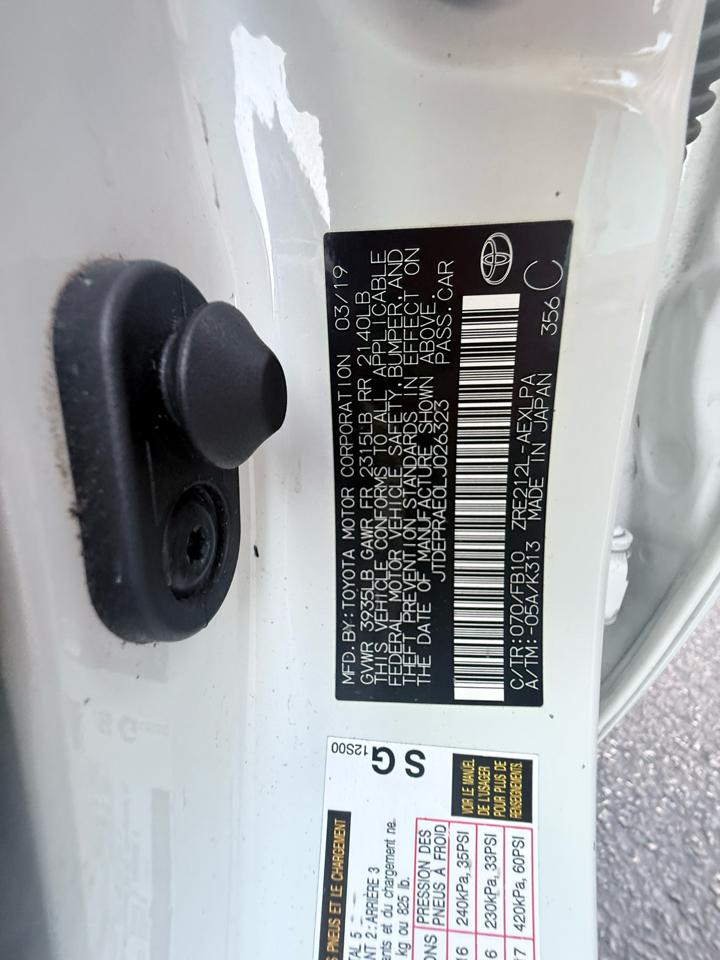 Toyota Corolla LE 2020