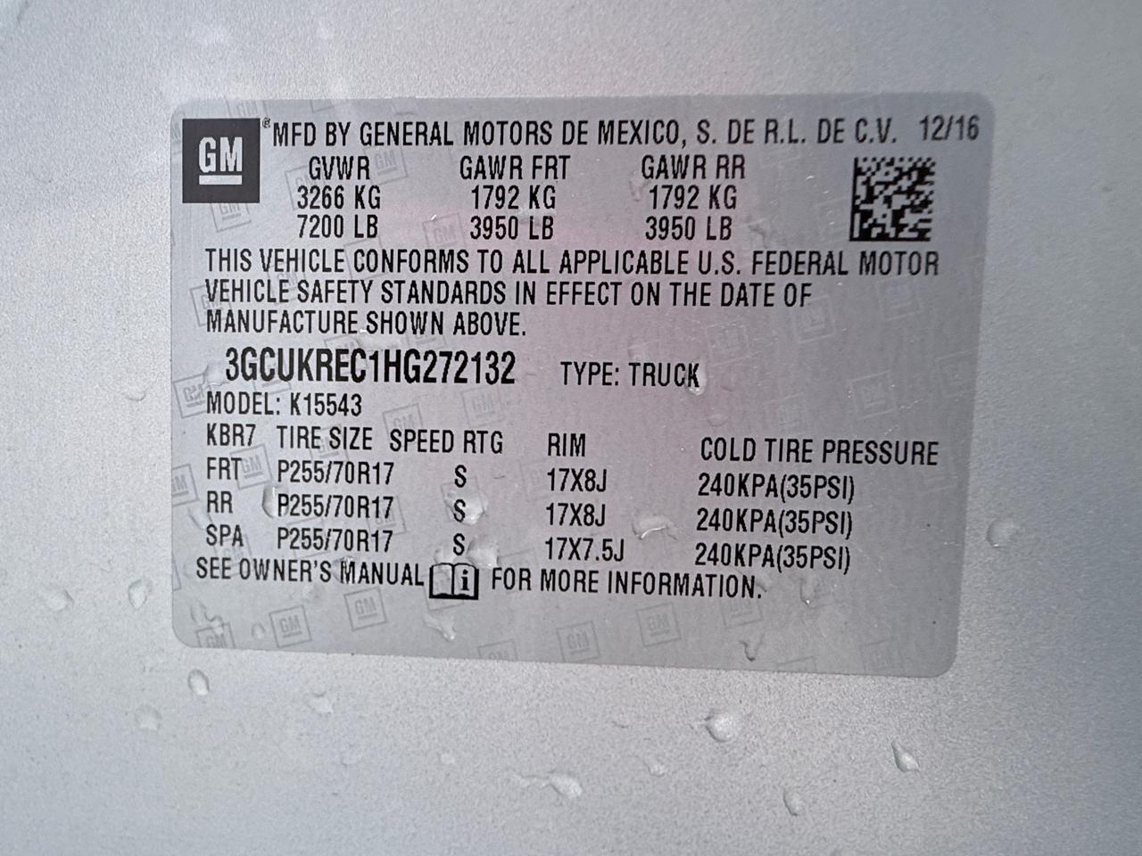 Chevrolet Silverado 1500 LT Crew Cab 4WD 2017