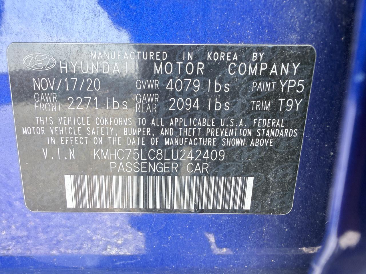 Hyundai Ioniq Hybrid SE 2020