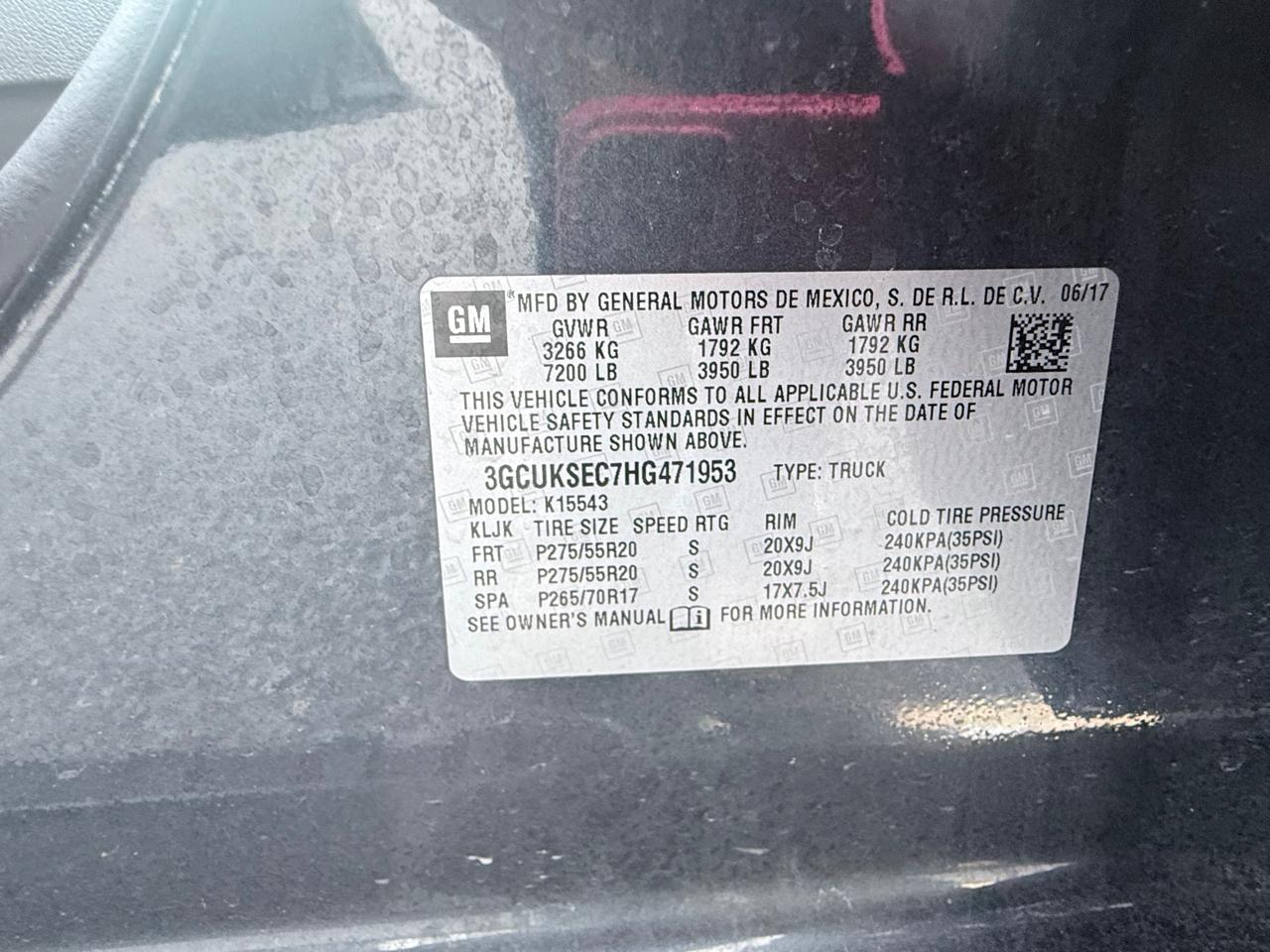 Chevrolet Silverado 1500 LTZ Crew Cab 4WD 2017