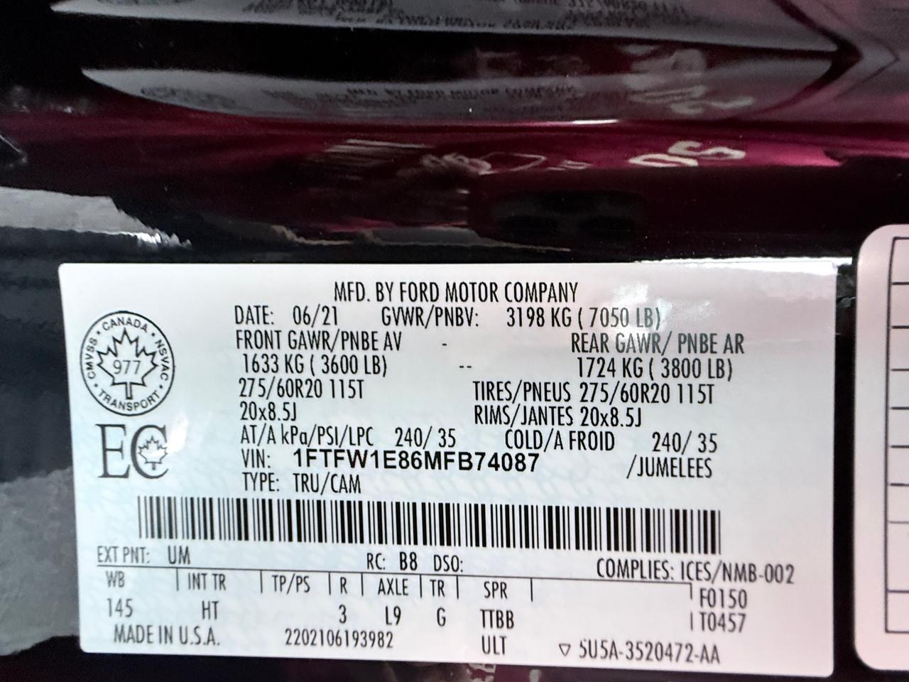 Ford F-150 XL SuperCrew 6.5-ft. Bed 4WD 2021