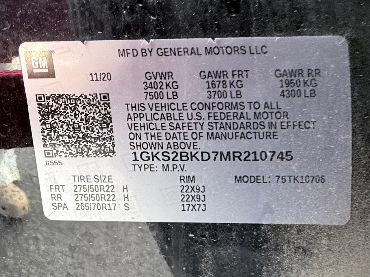 GMC Yukon SLT 4WD 2021