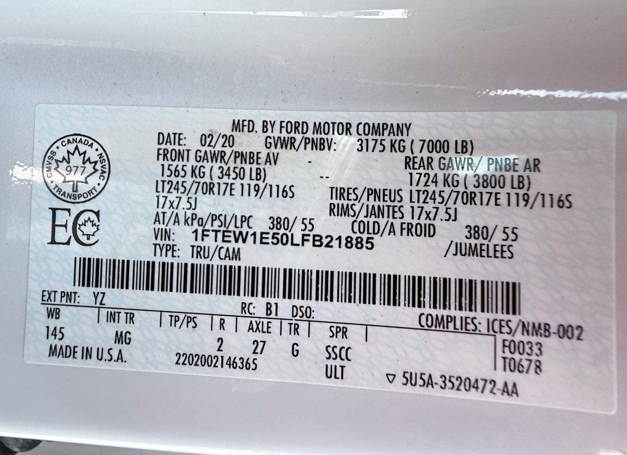 Ford F-150 XLT SuperCrew 6.5-ft. Bed 4WD 2020