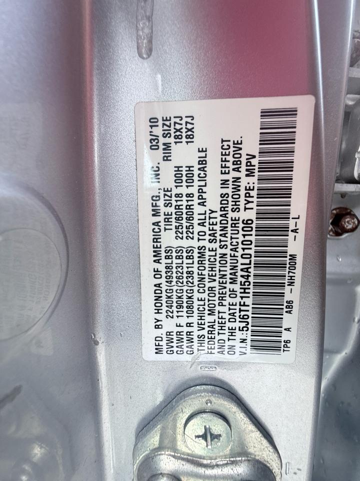 Honda Accord Crosstour EX-L 2WD 5-Spd AT 2010