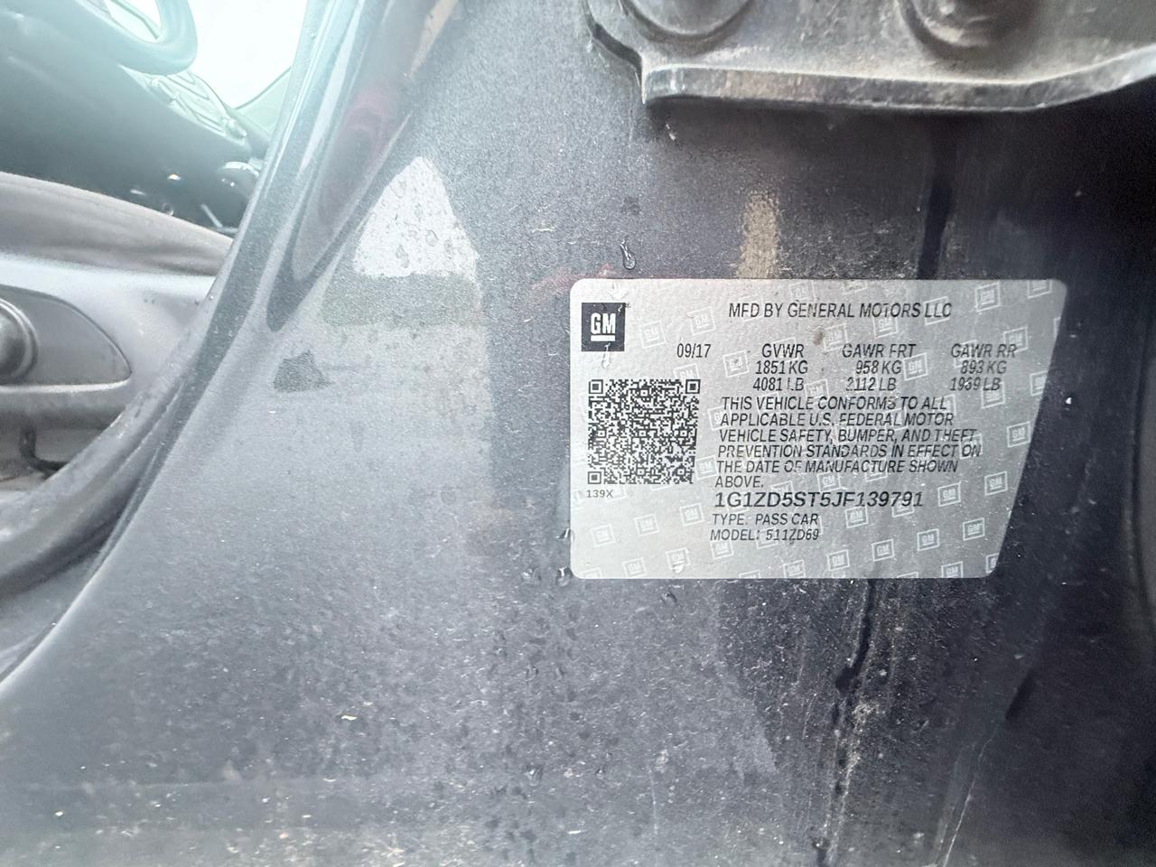 Chevrolet Malibu LT 2018