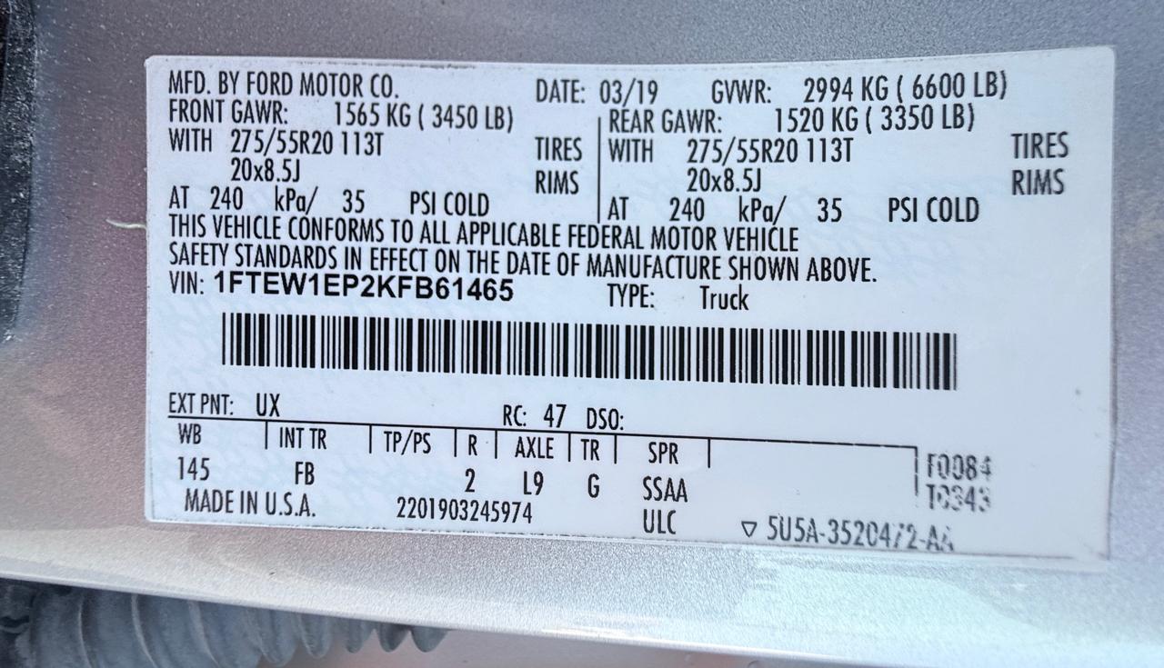 Ford F-150 King-Ranch SuperCrew 5.5-ft. 4WD 2019