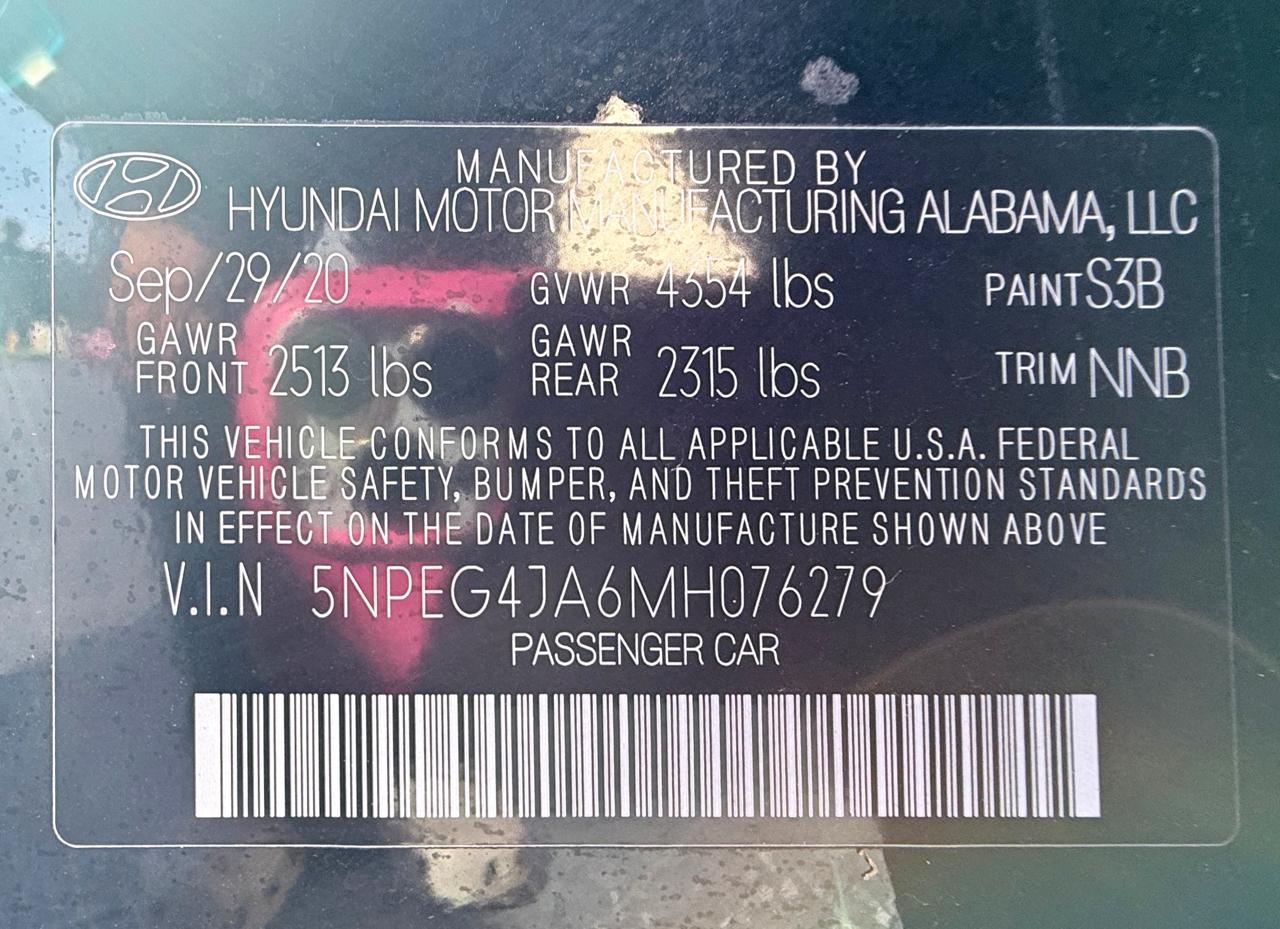 Hyundai Sonata SE 2021