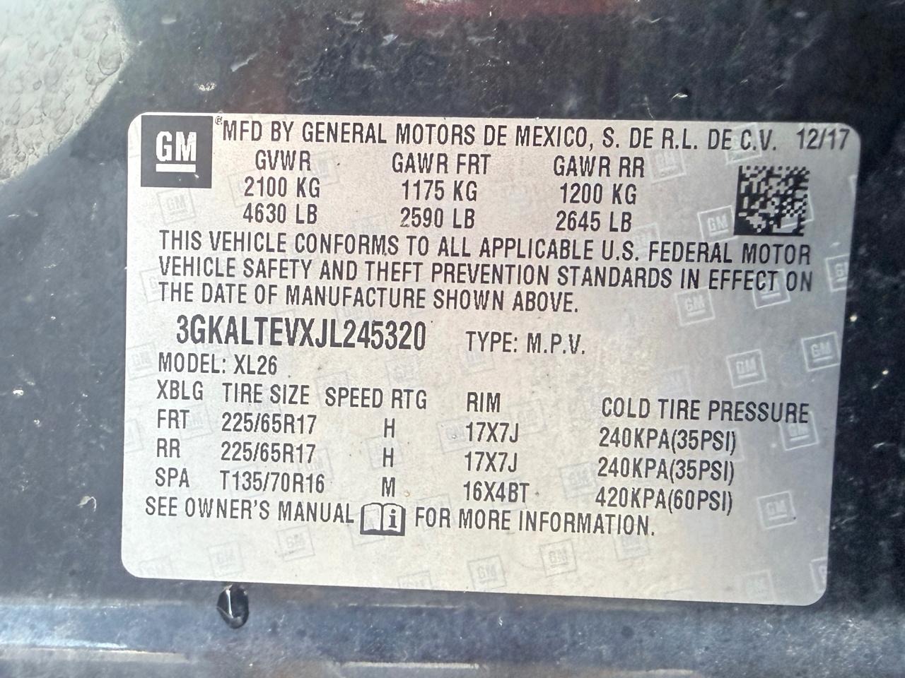 GMC Terrain SLE AWD 2018