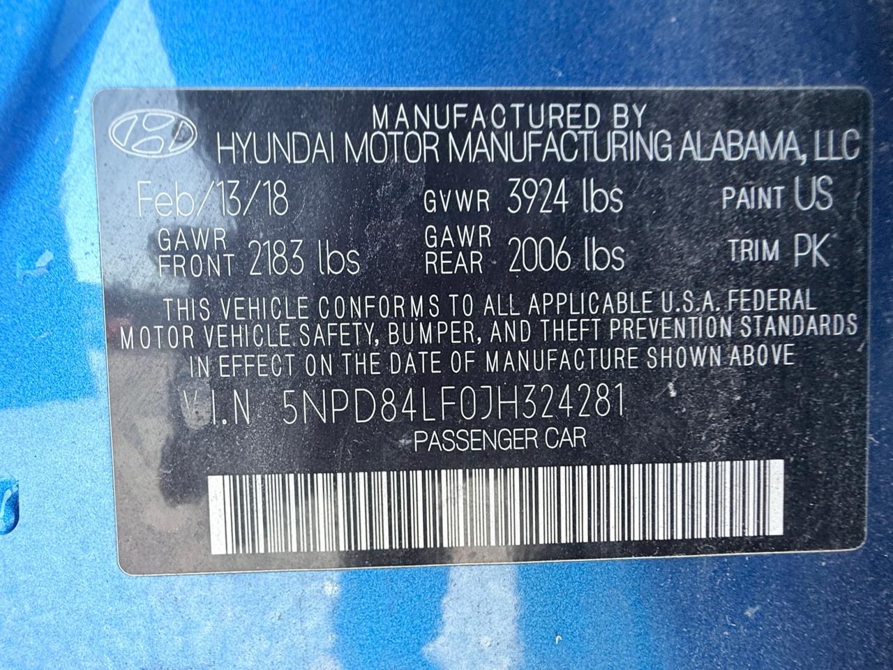 Hyundai Elantra Limited 2018