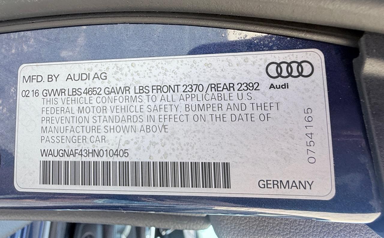 Audi A4 2.0T Premium Sedan 2017