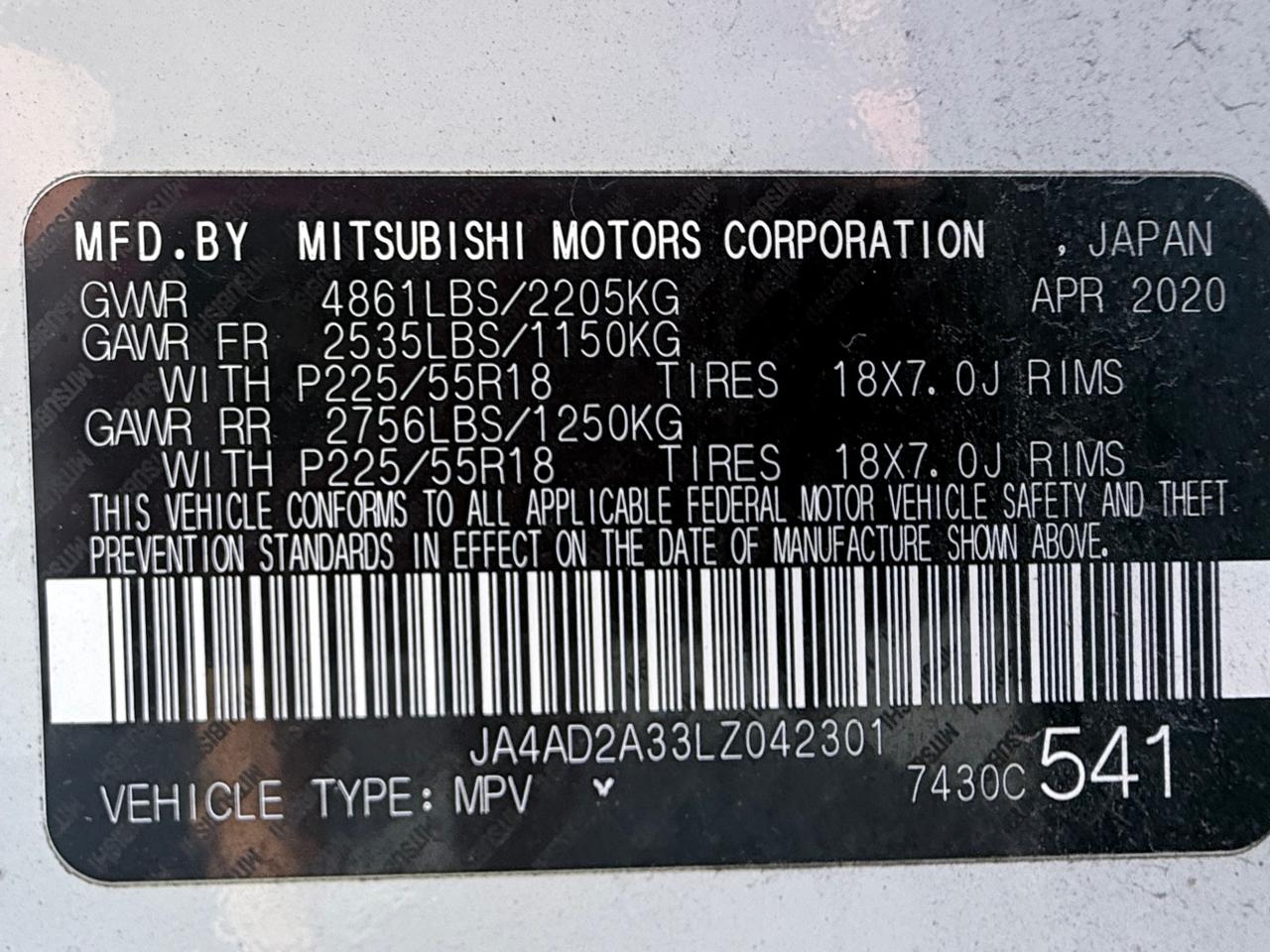 Mitsubishi Outlander ES 2WD 2020