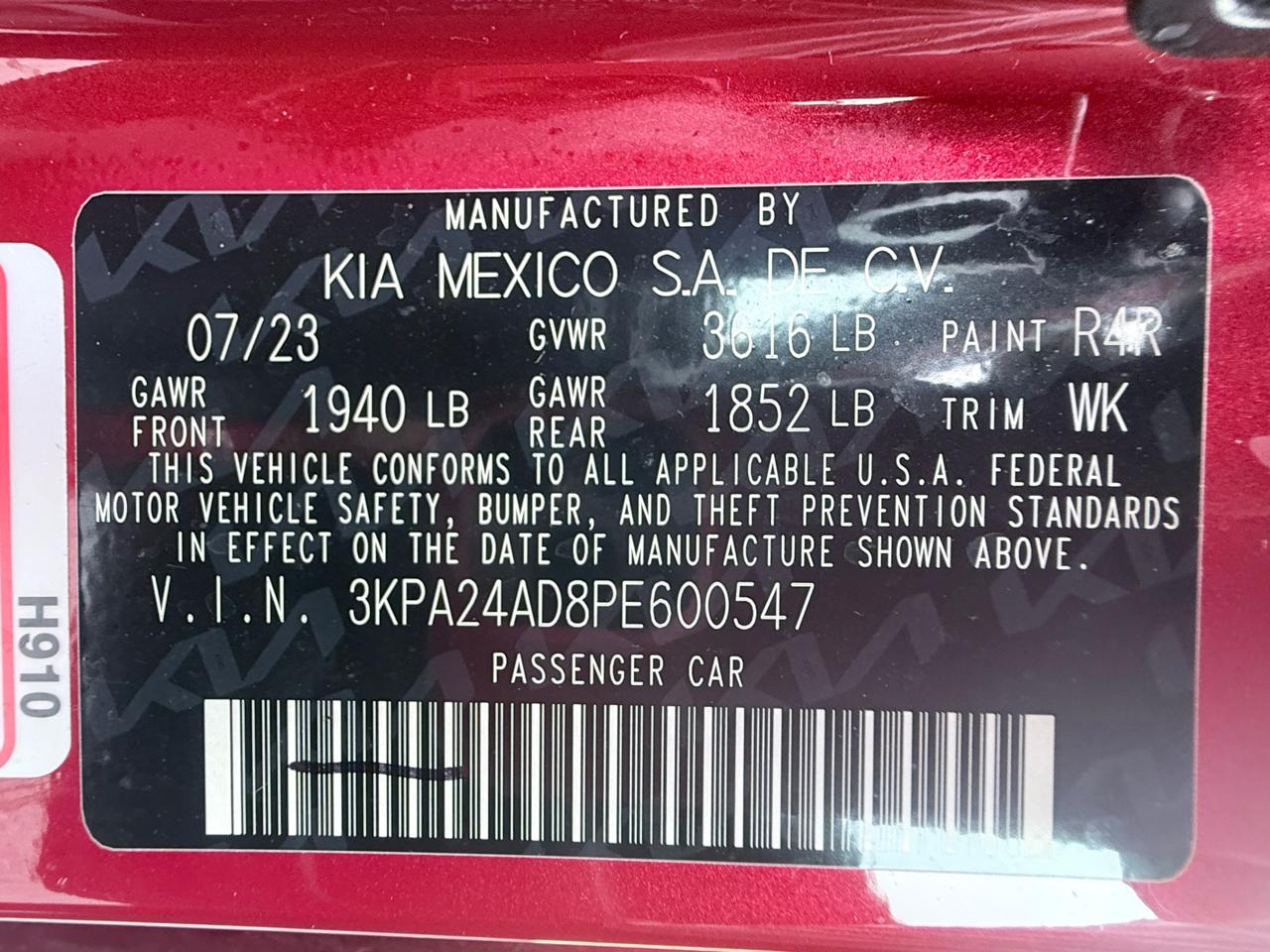 Kia Rio LX 2023