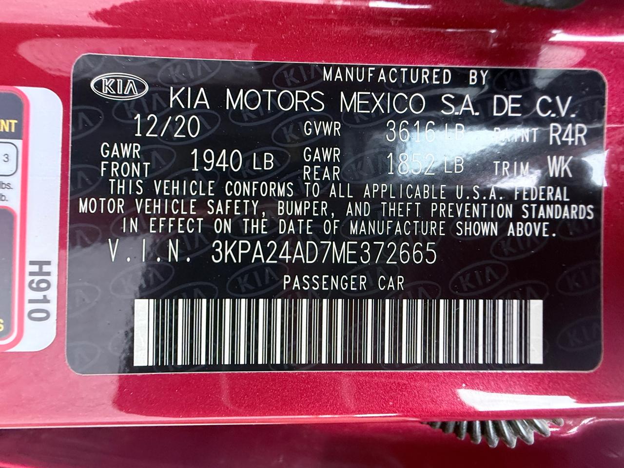 Kia Rio LX 2021