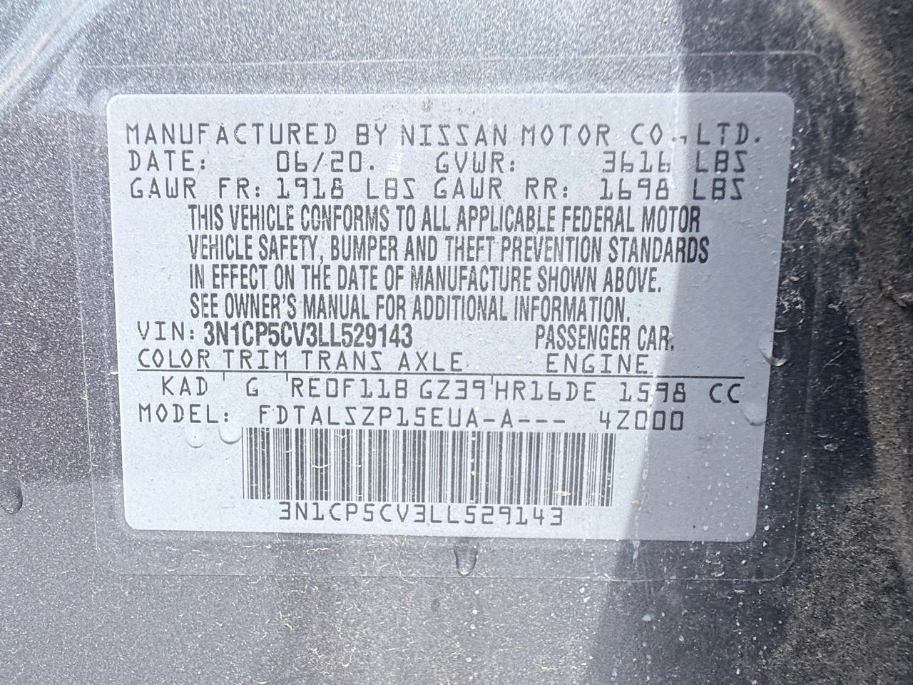 Nissan Kicks SV 2020