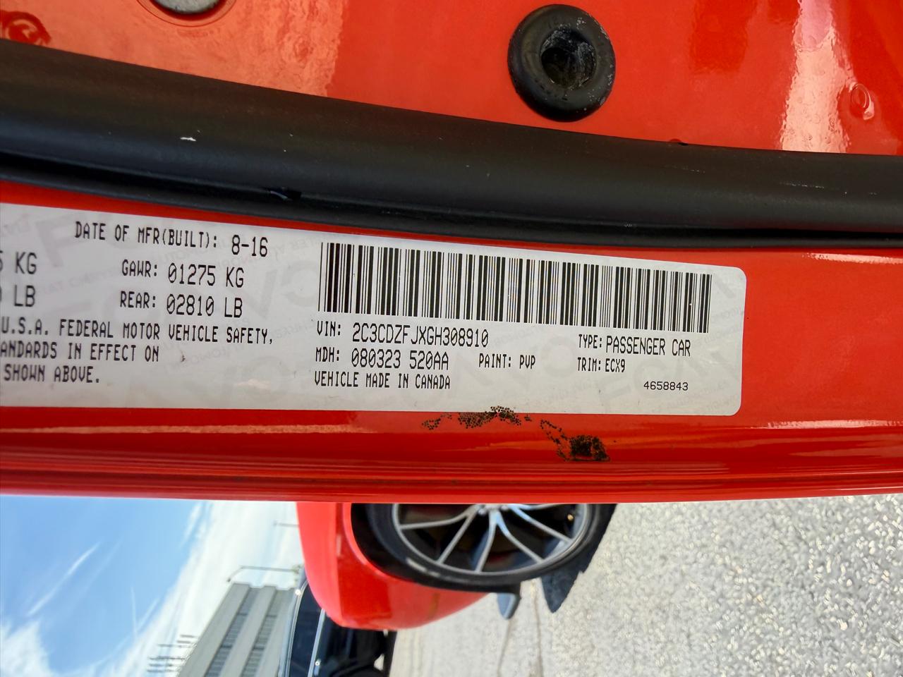 Dodge Challenger R/T SCAT Pack 2016