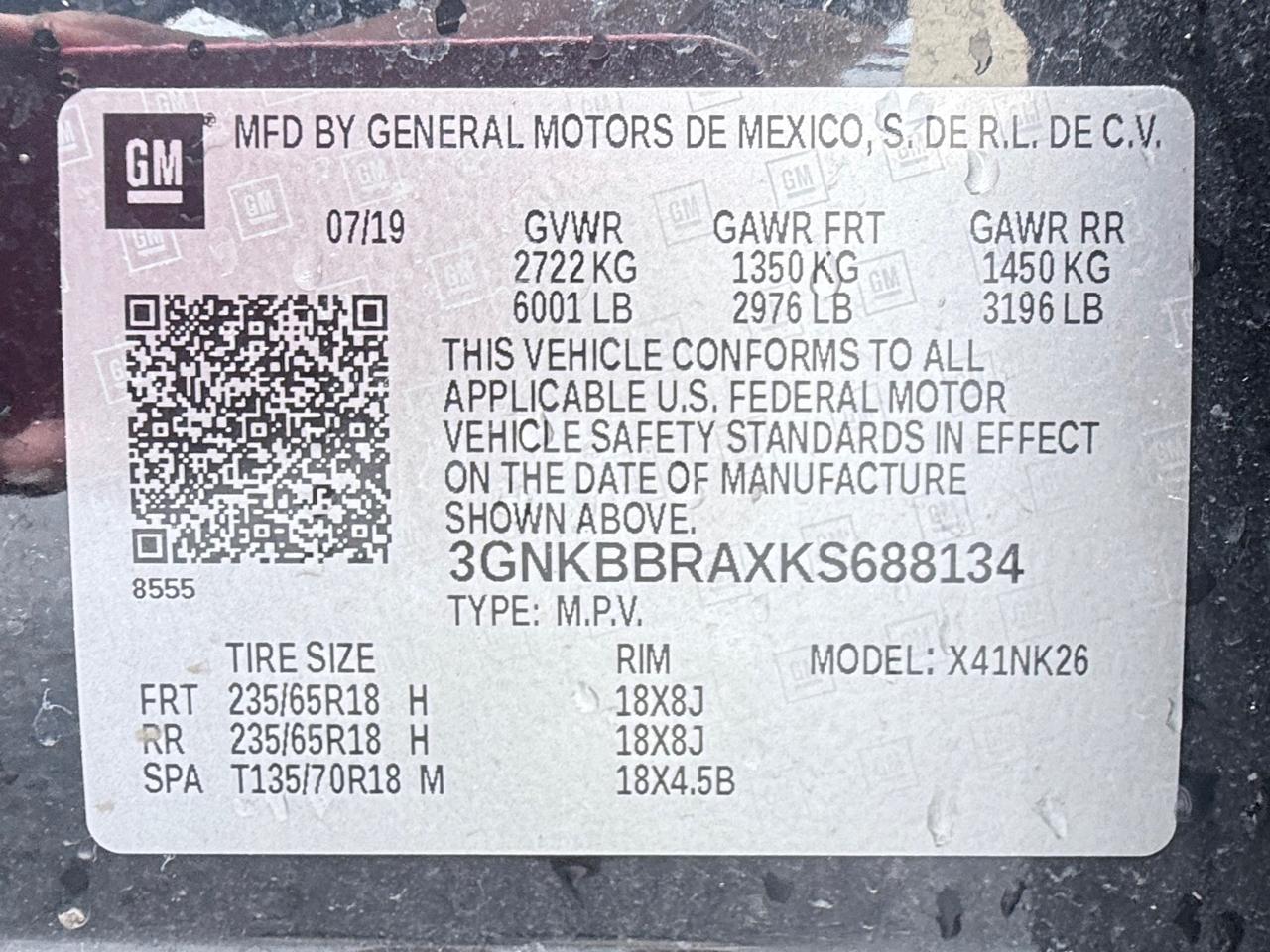 Chevrolet Blazer 1LT 2019