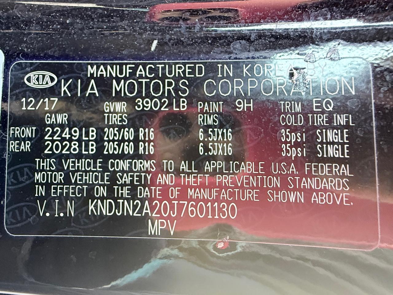Kia Soul Base 6M 2018