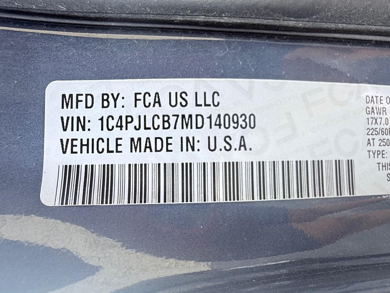 Jeep Cherokee Latitude FWD 2021