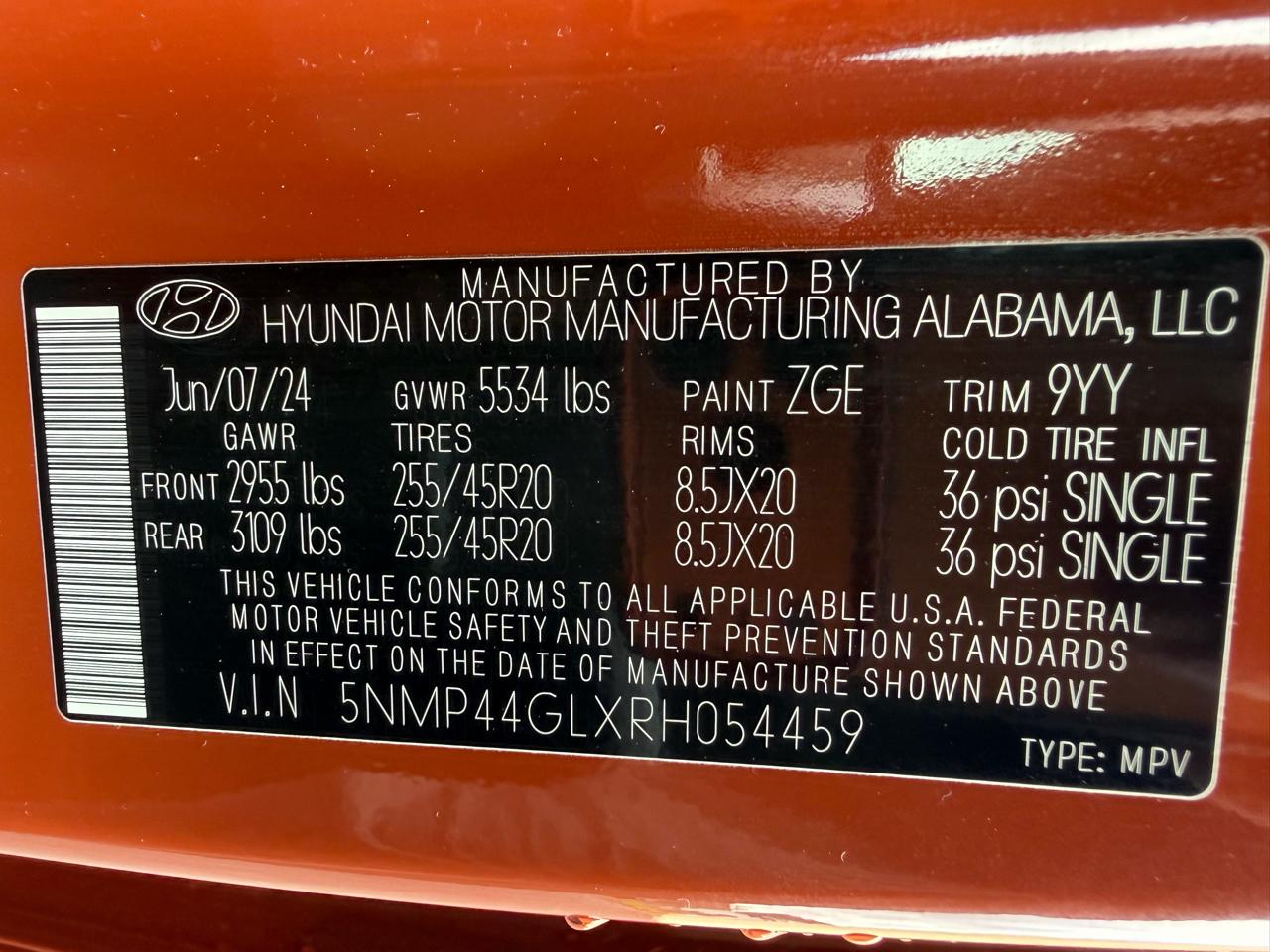 Hyundai Santa Fe Limited 2024