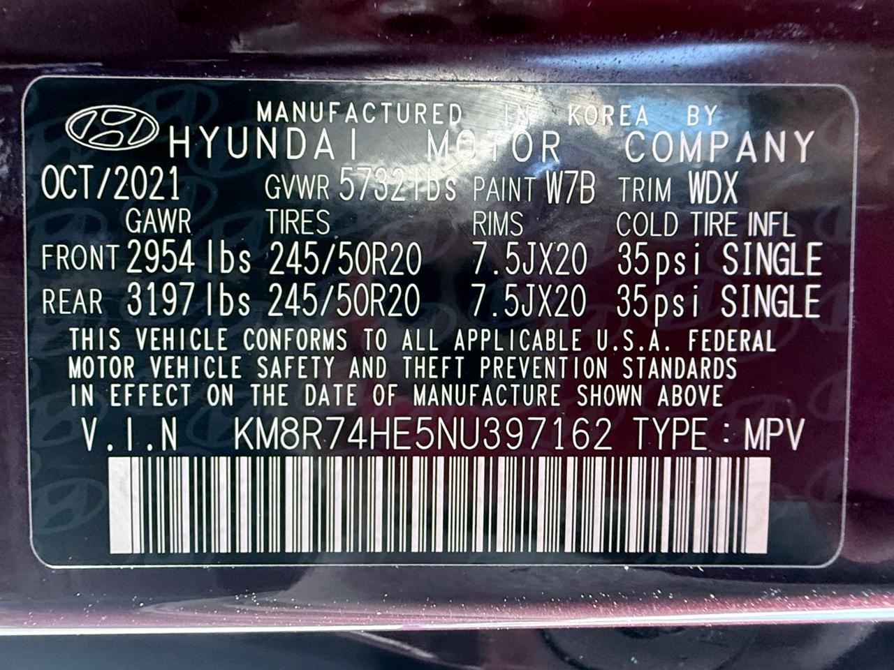 Hyundai Palisade Calligraphy 2022