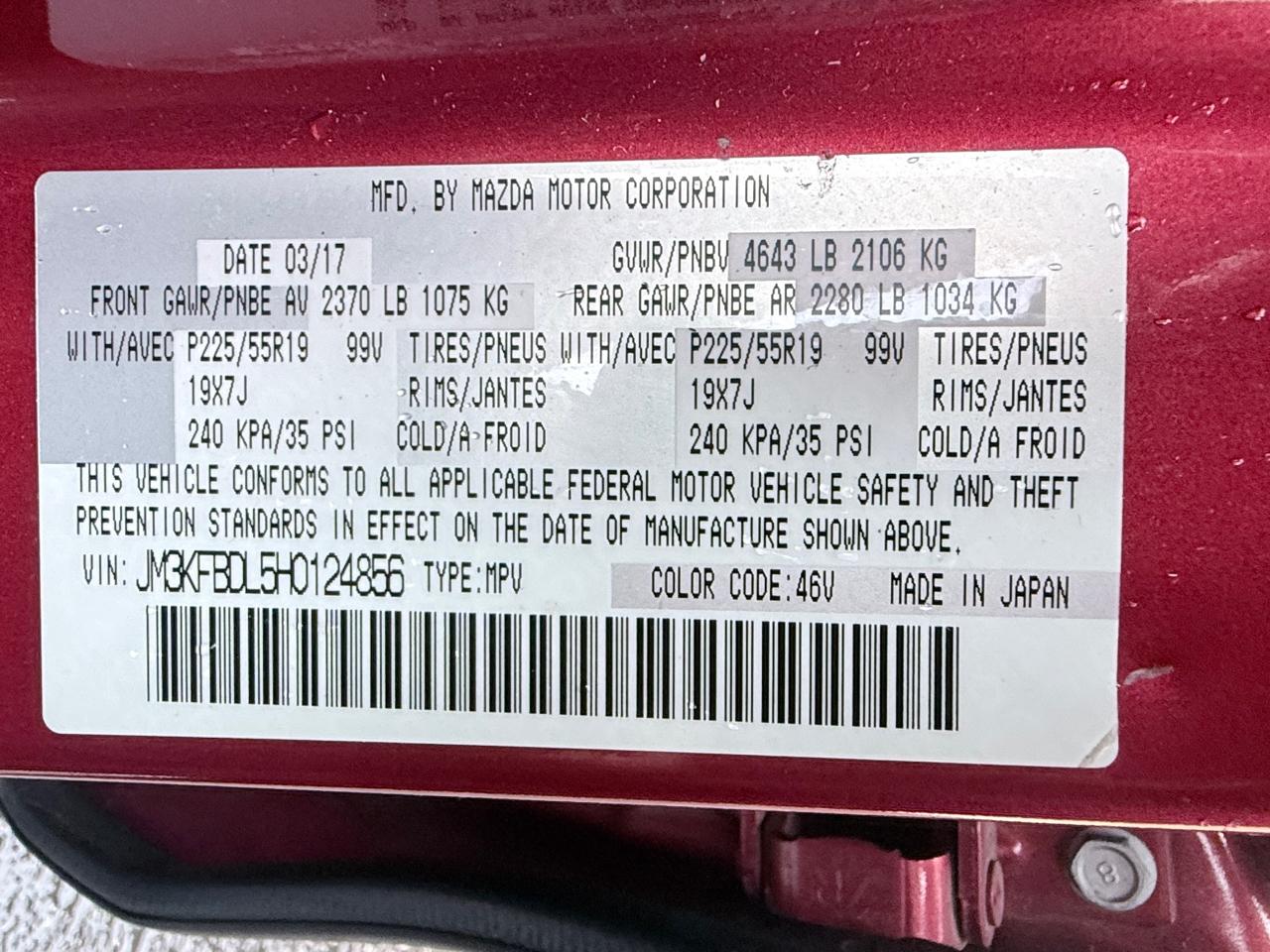 Mazda CX-5 Grand Touring AWD 2017