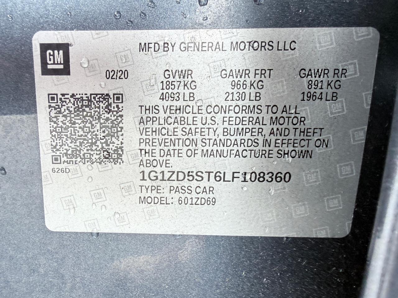Chevrolet Malibu LT 2020