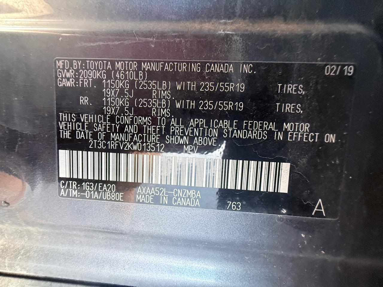 Toyota RAV4 XLE Premium 2019