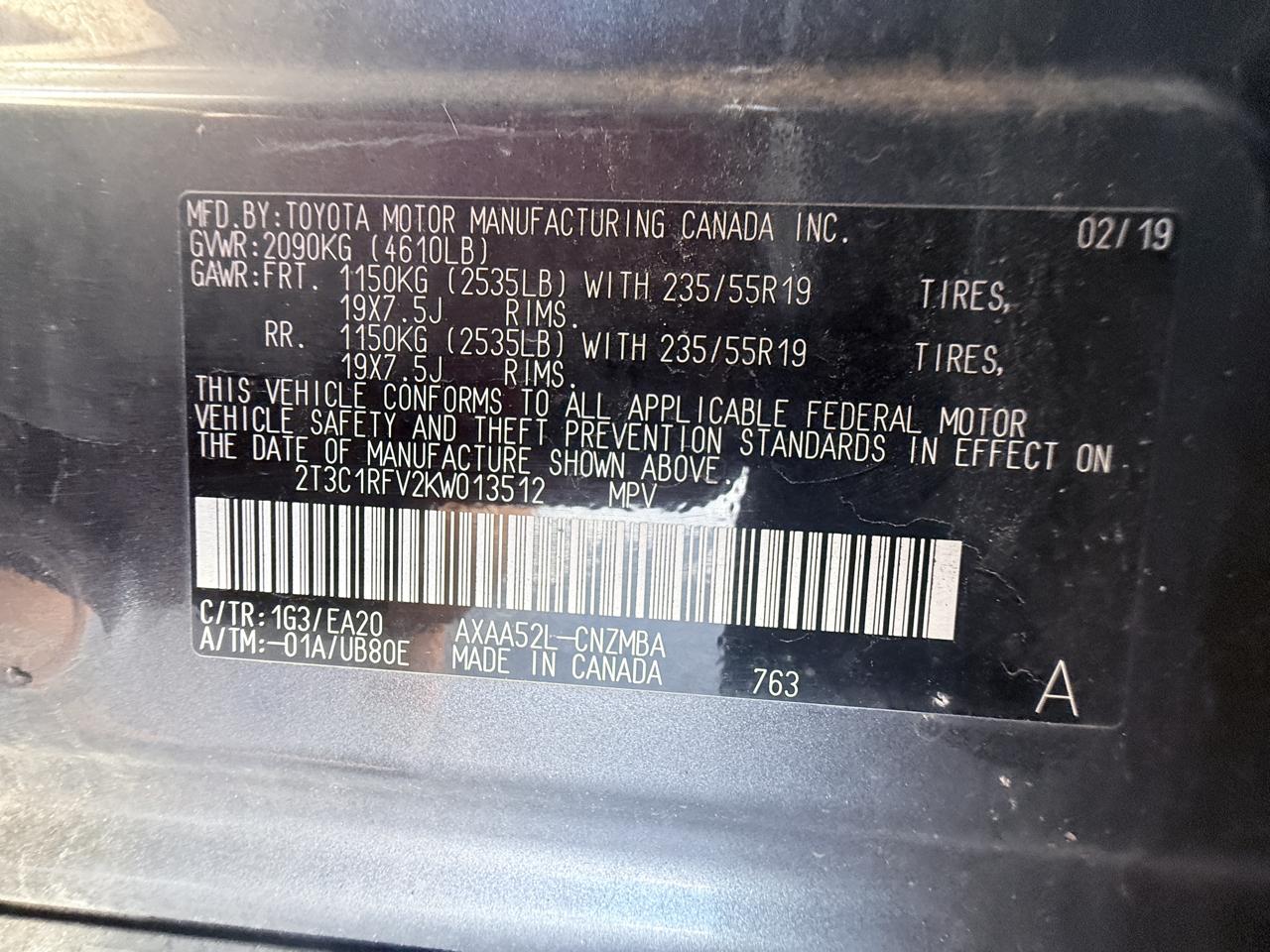 Toyota RAV4 XLE Premium 2019