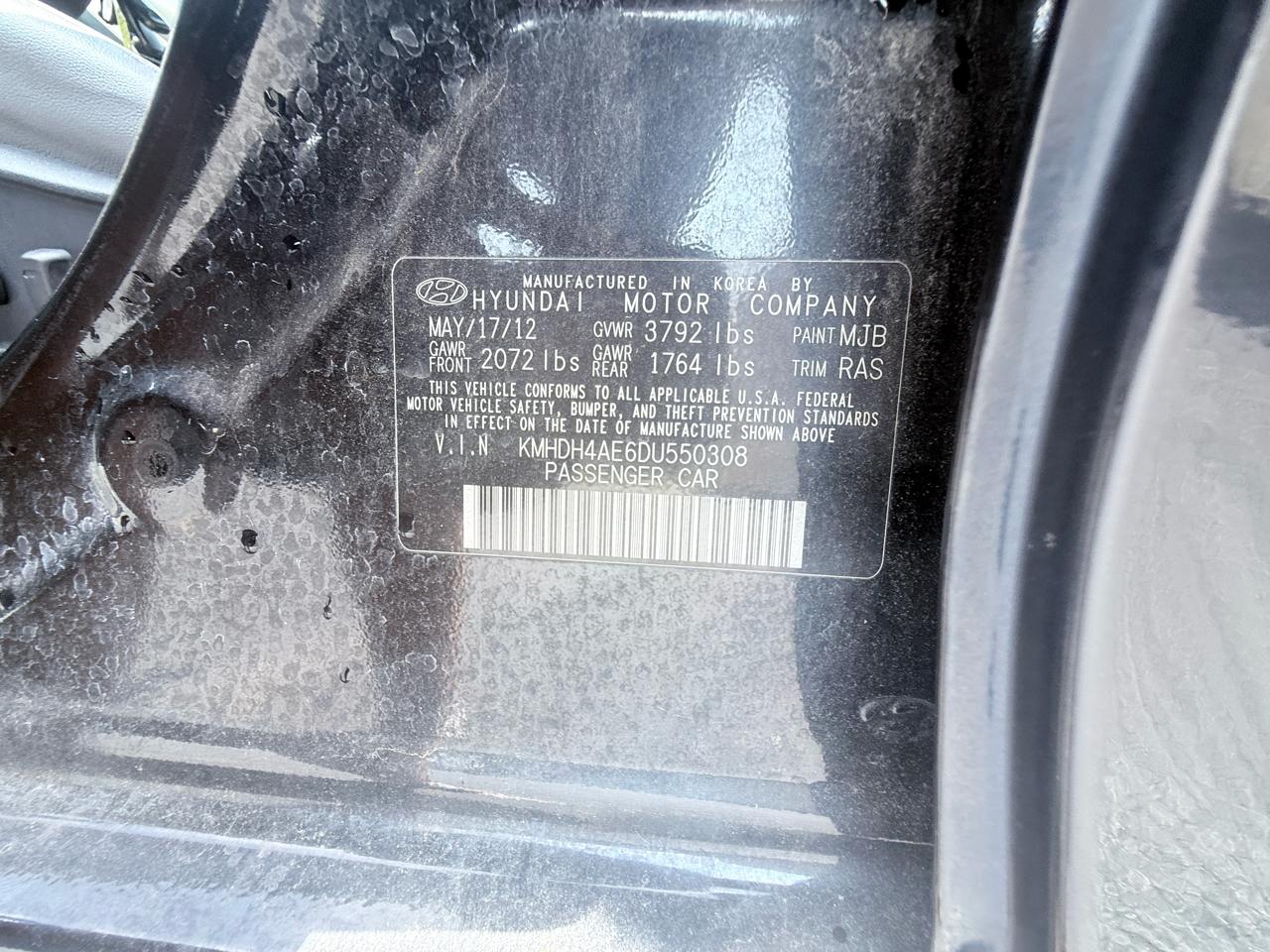 Hyundai Elantra Limited 2013