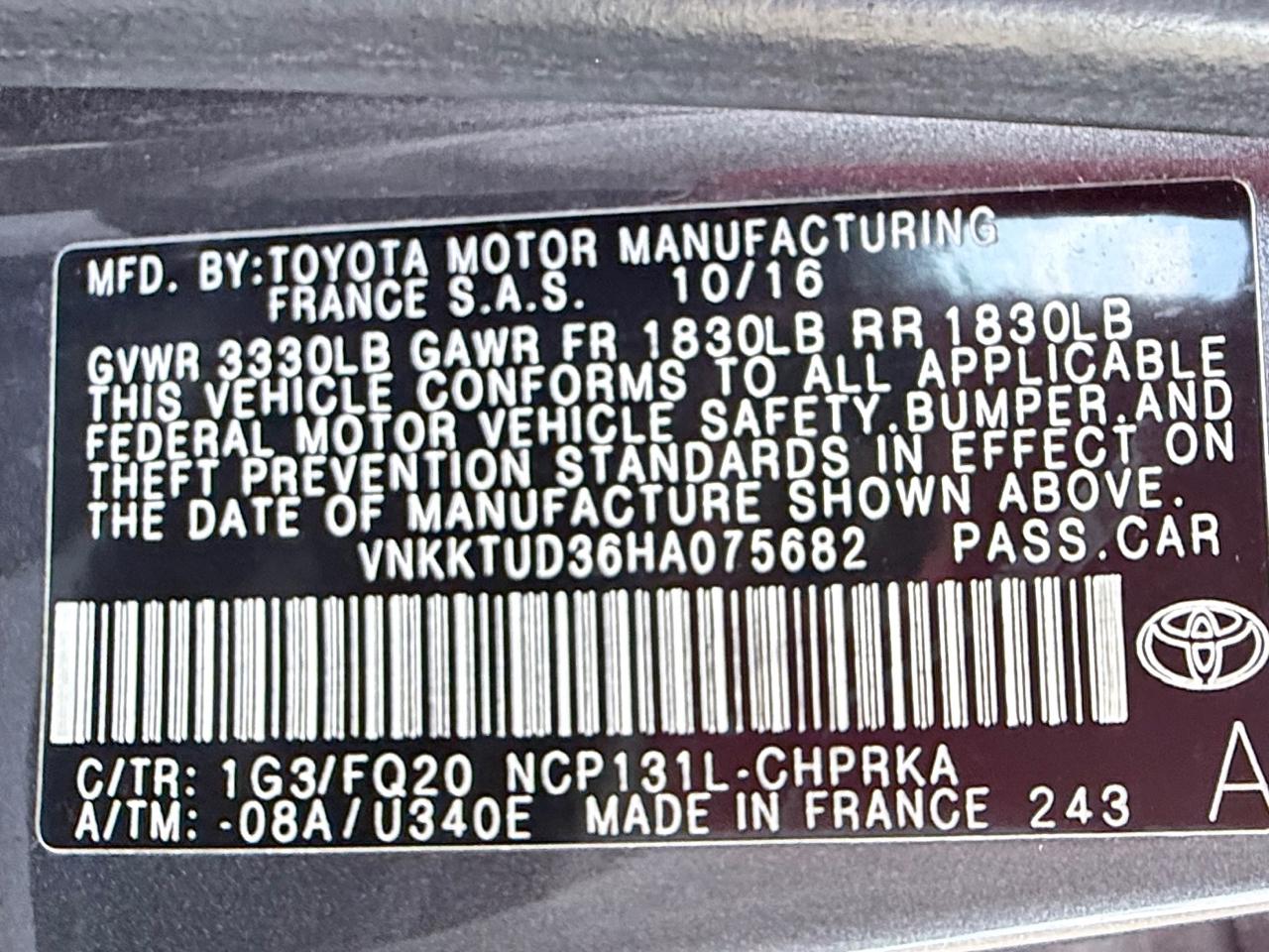 Toyota Yaris LE 5-Door AT 2017