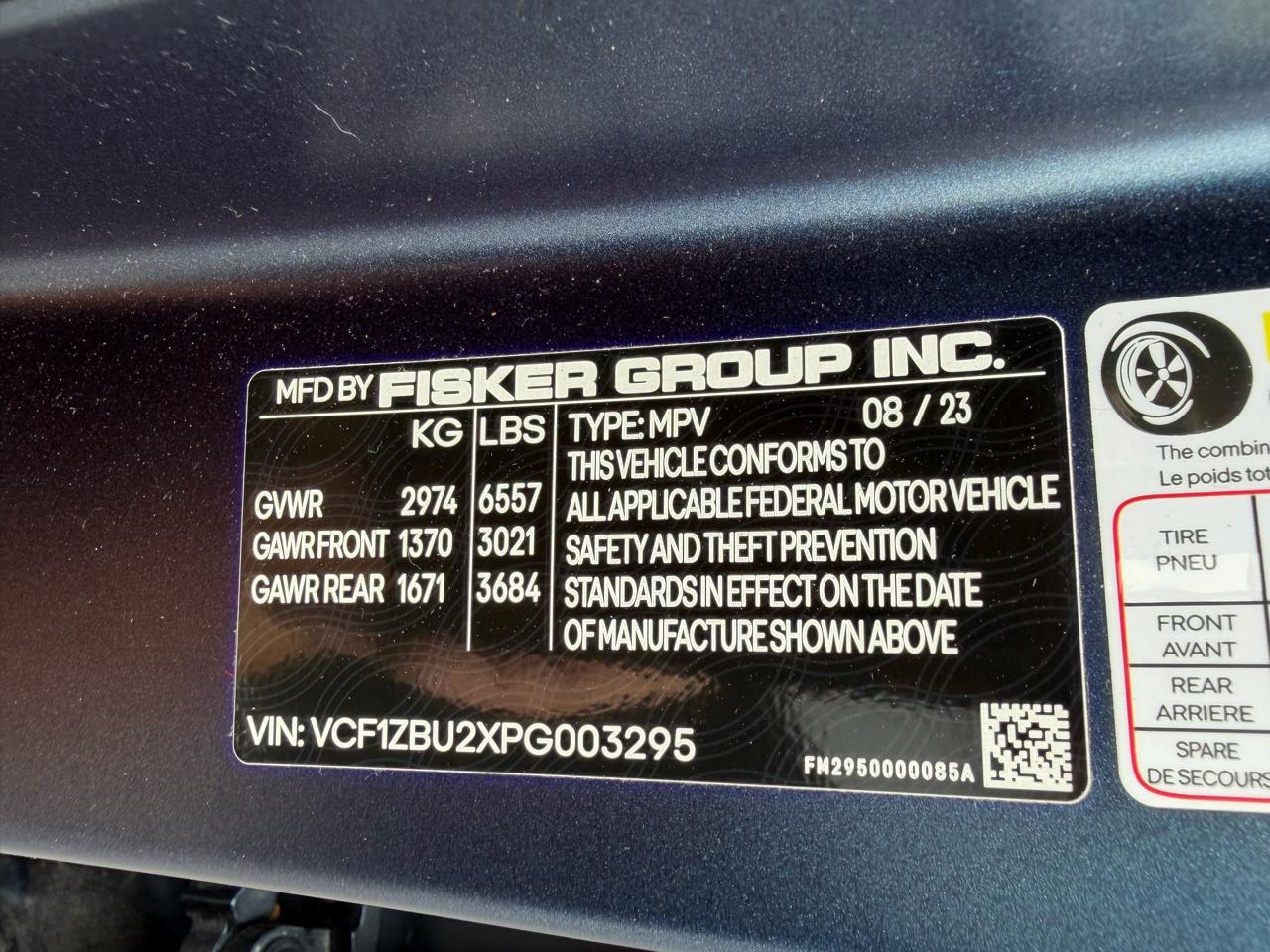 Fisker Ocean Ocean One 2023