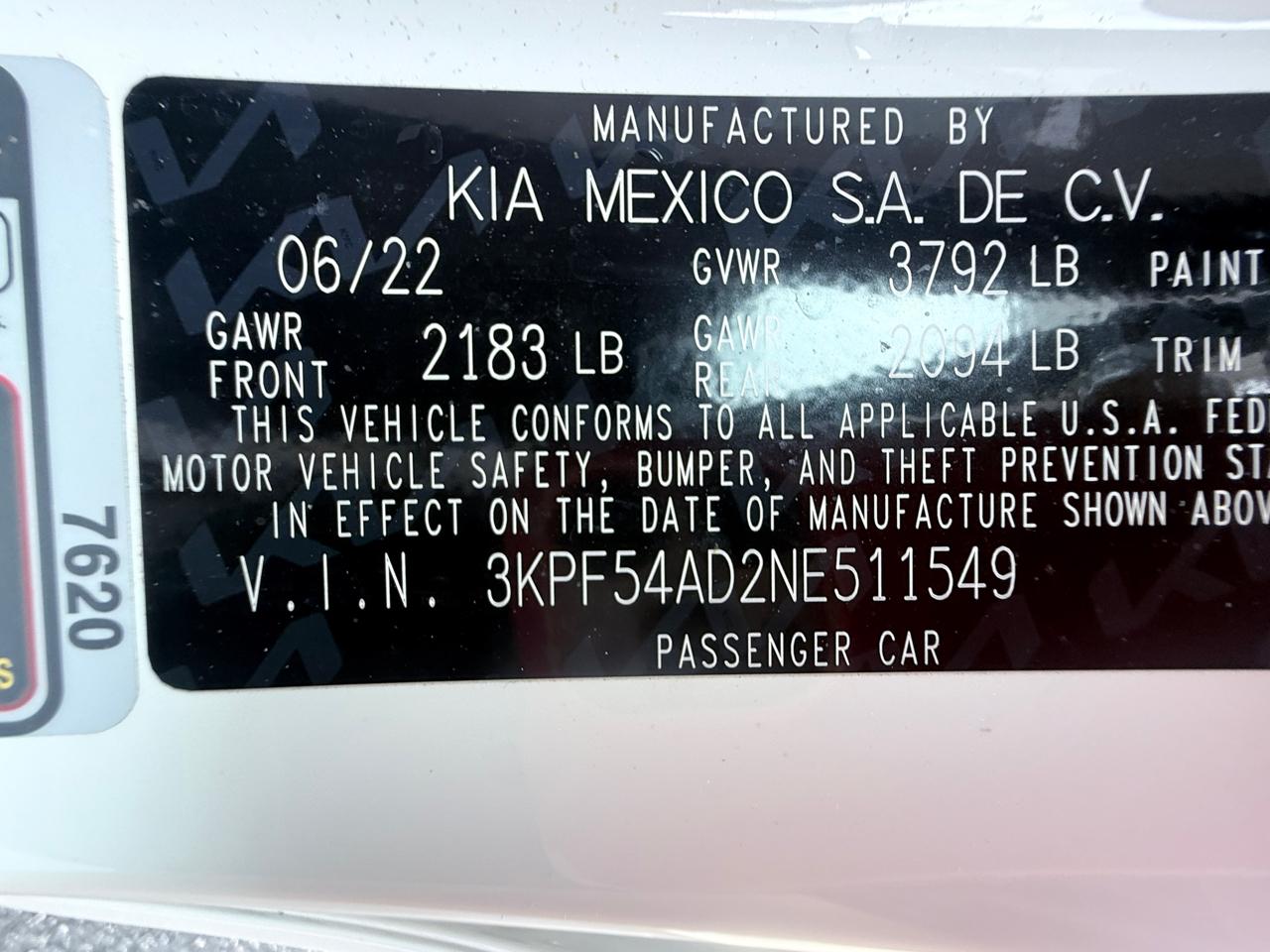 Kia Forte GT Line 2022