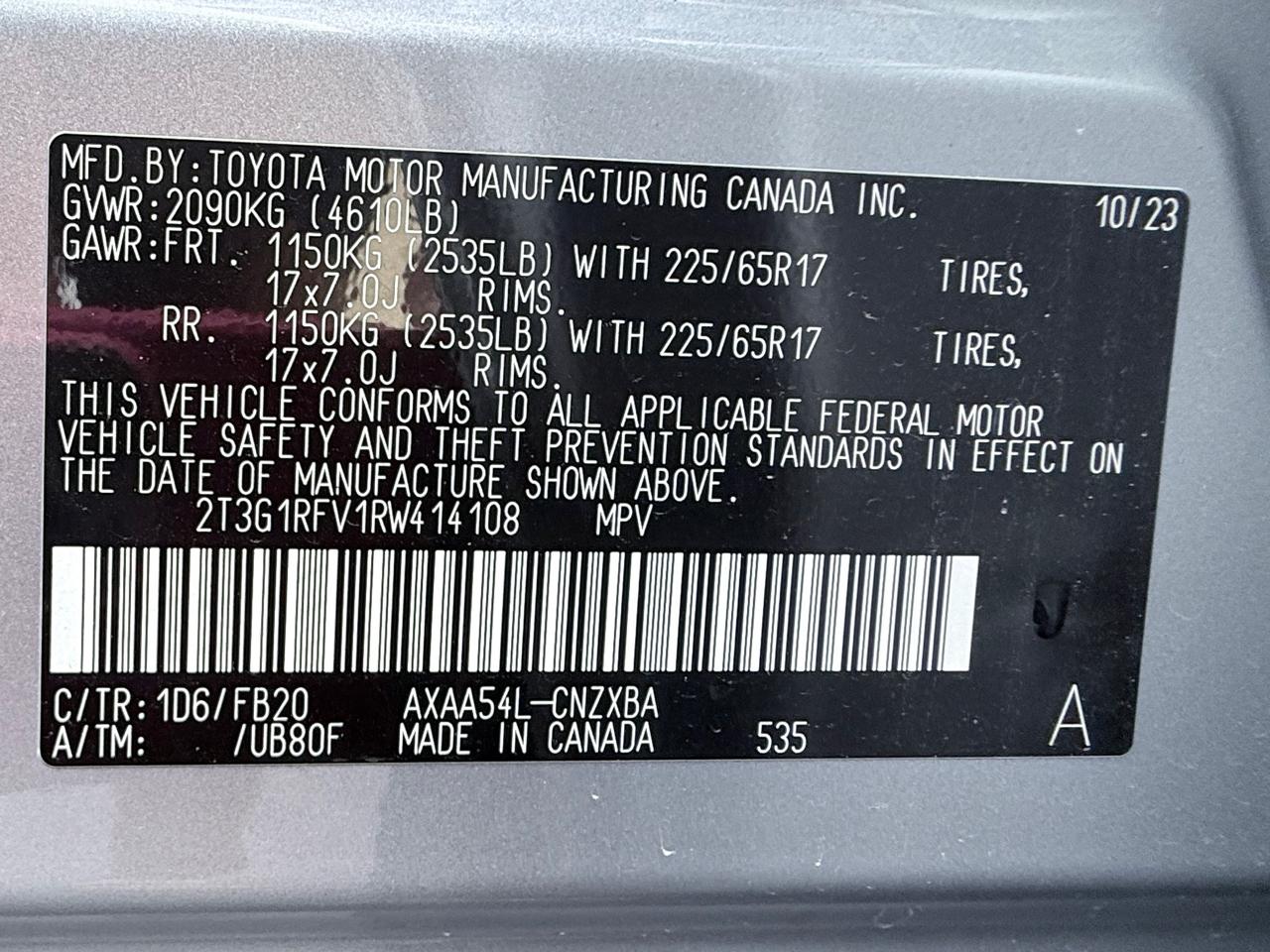Toyota RAV4 LE AWD 2024