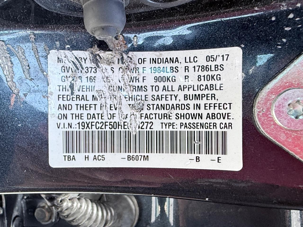 Honda Civic LX Sedan CVT 2017