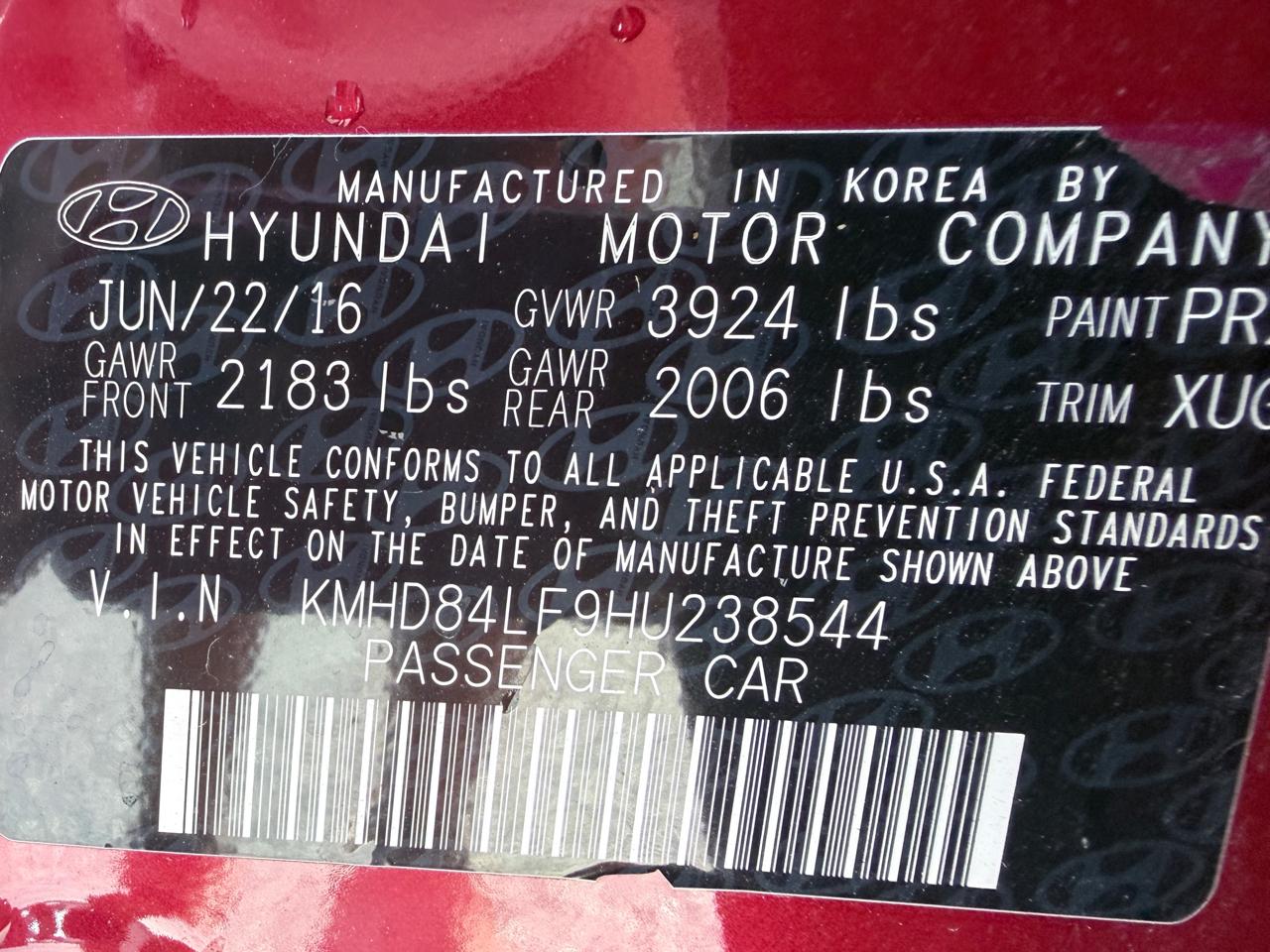 Hyundai Elantra Limited 2017