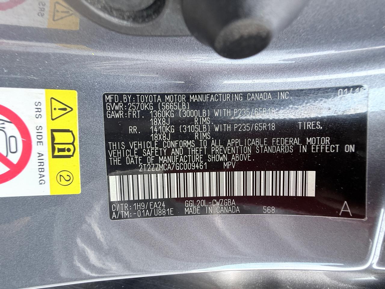 Lexus RX 350 FWD 2016