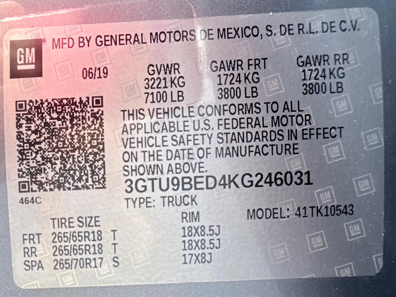 GMC Sierra 1500 SLE Crew Cab Short Box 4WD 2019