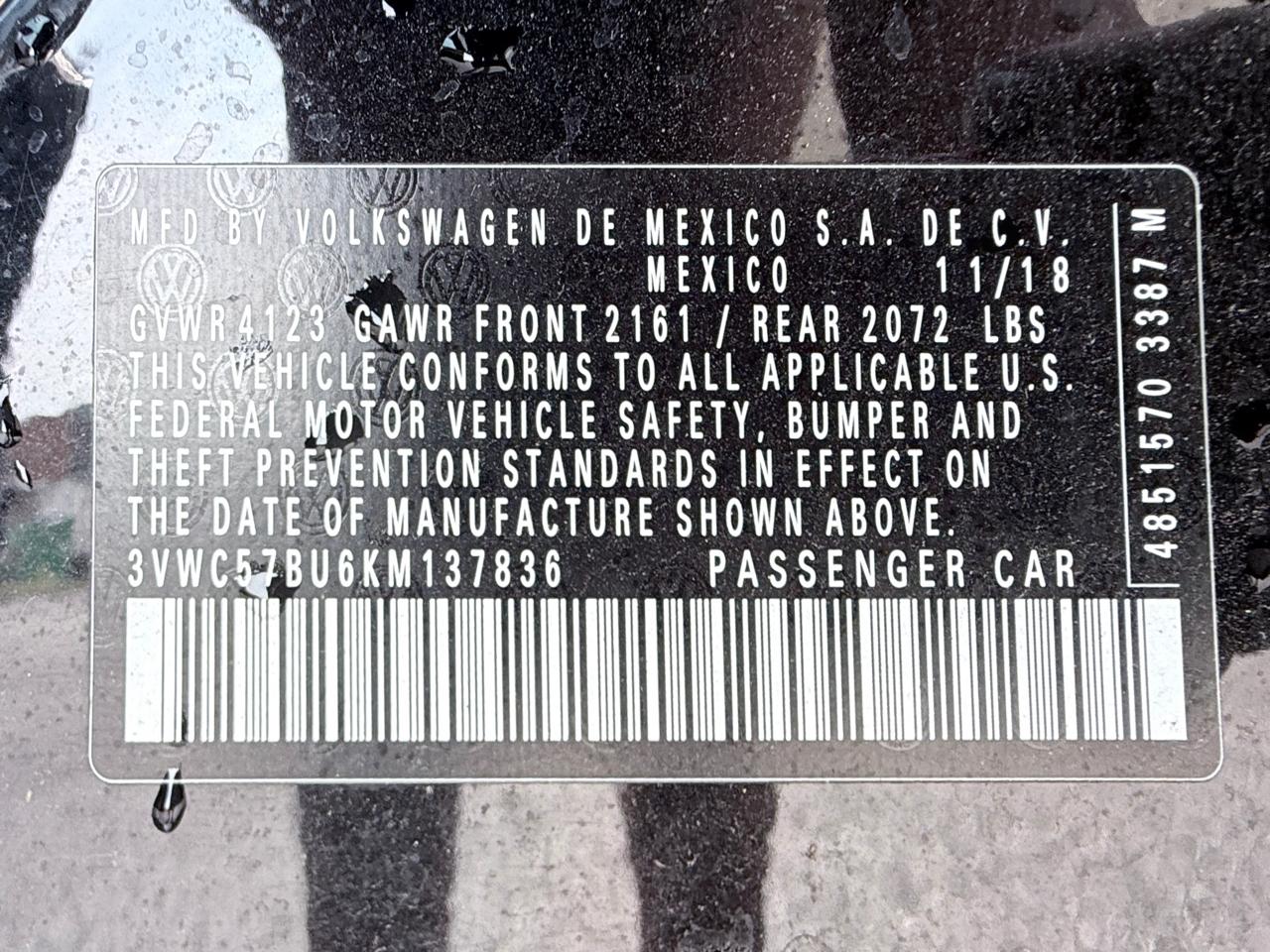 Volkswagen Jetta 1.4T SE 8A 2019