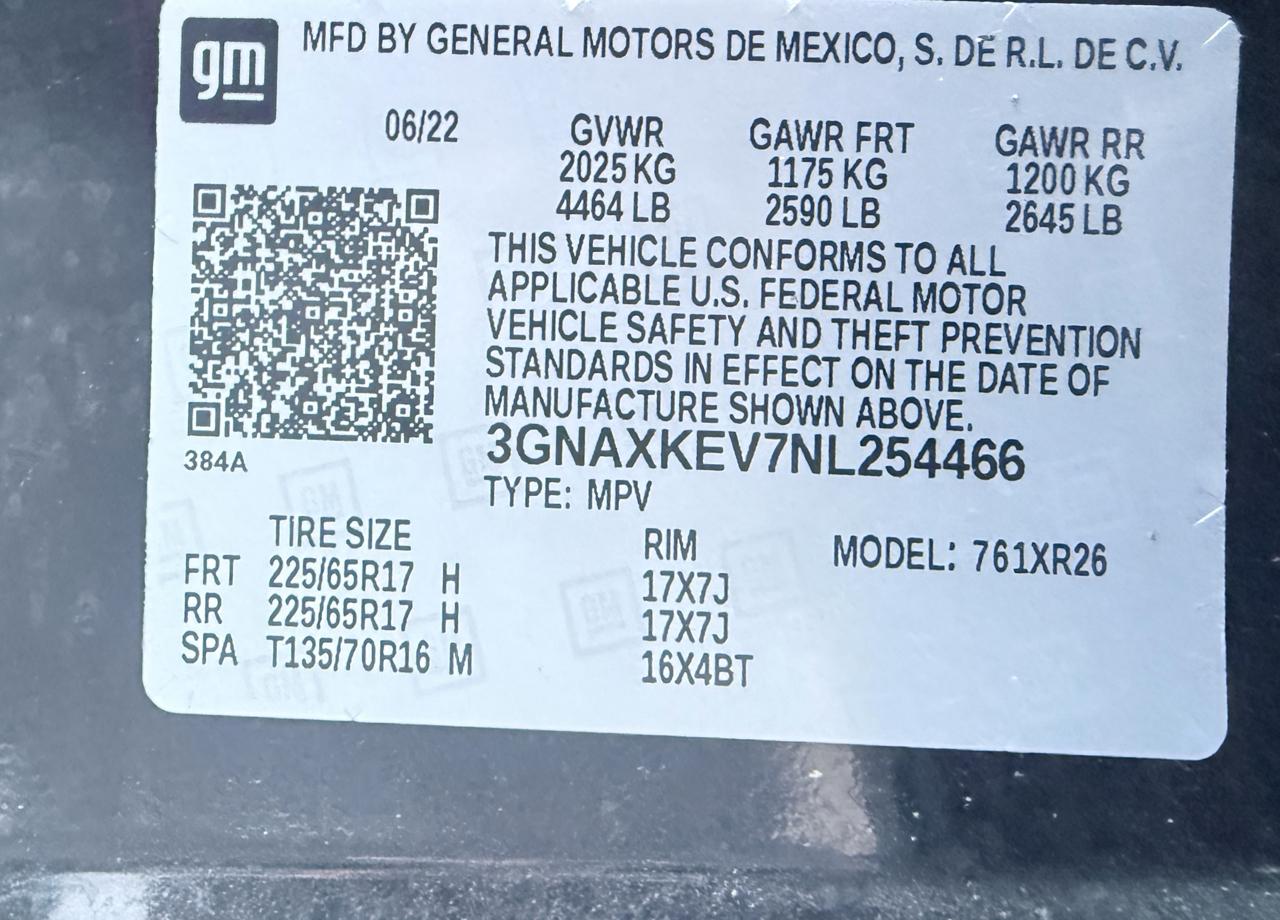 Chevrolet Equinox LT 2WD 2022