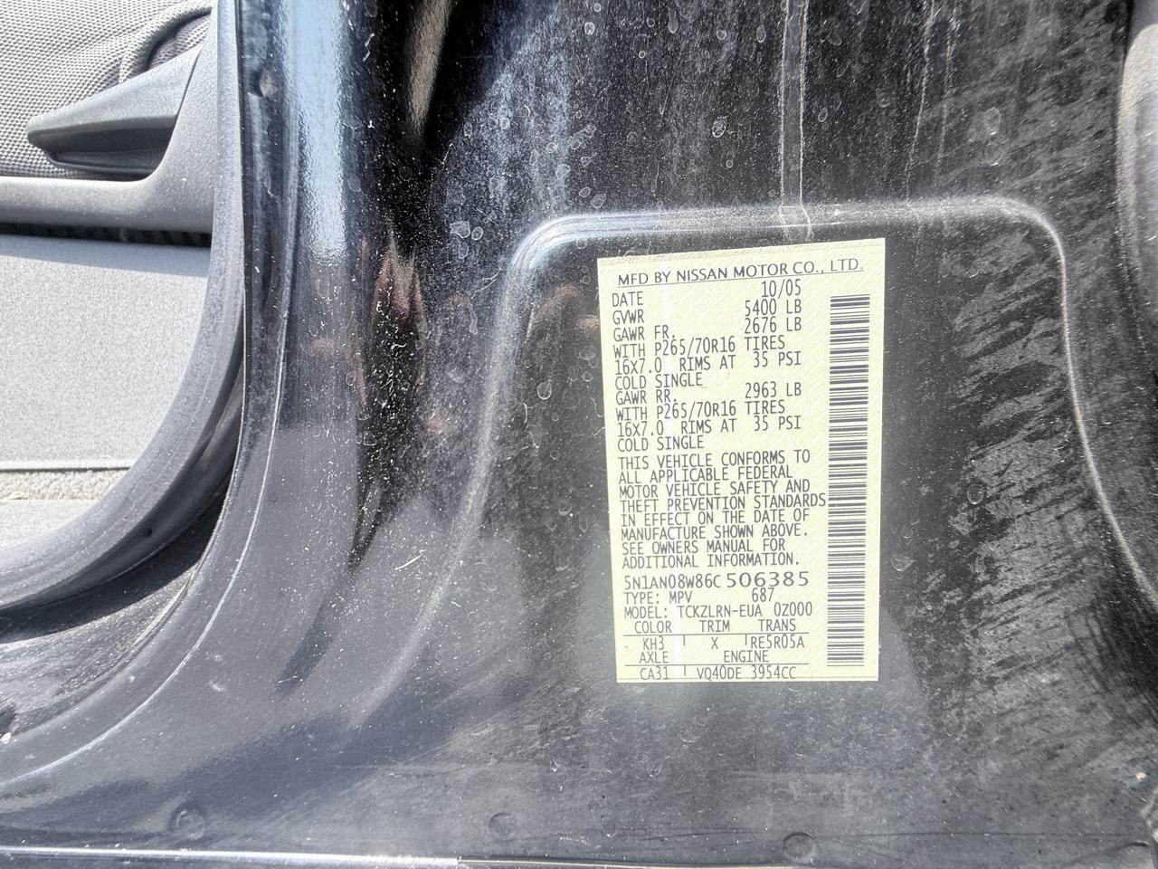 Nissan Xterra OR 4WD 2006