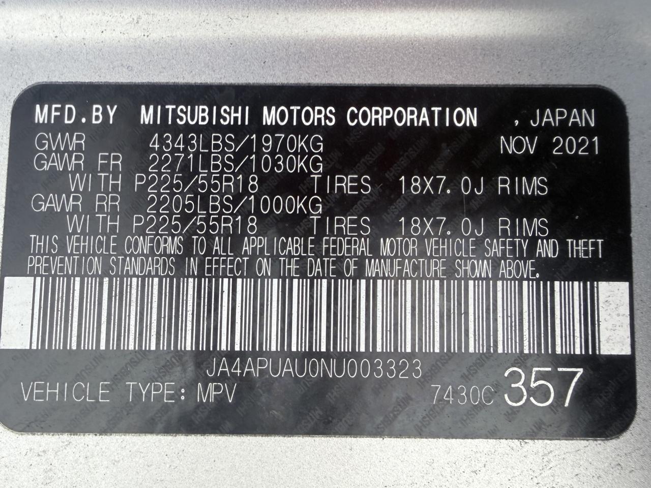Mitsubishi Outlander Sport 2.0 ES CVT 2022