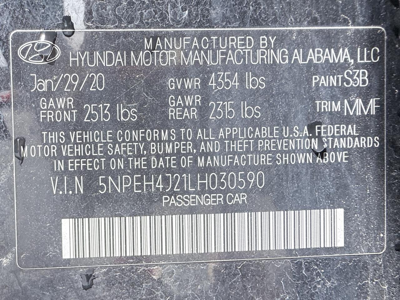 Hyundai Sonata Limited 2020