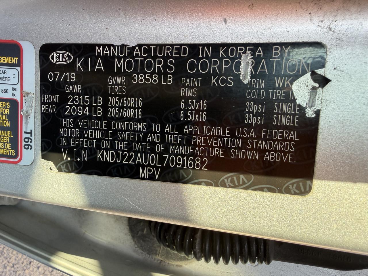 Kia Soul LX 6M 2020