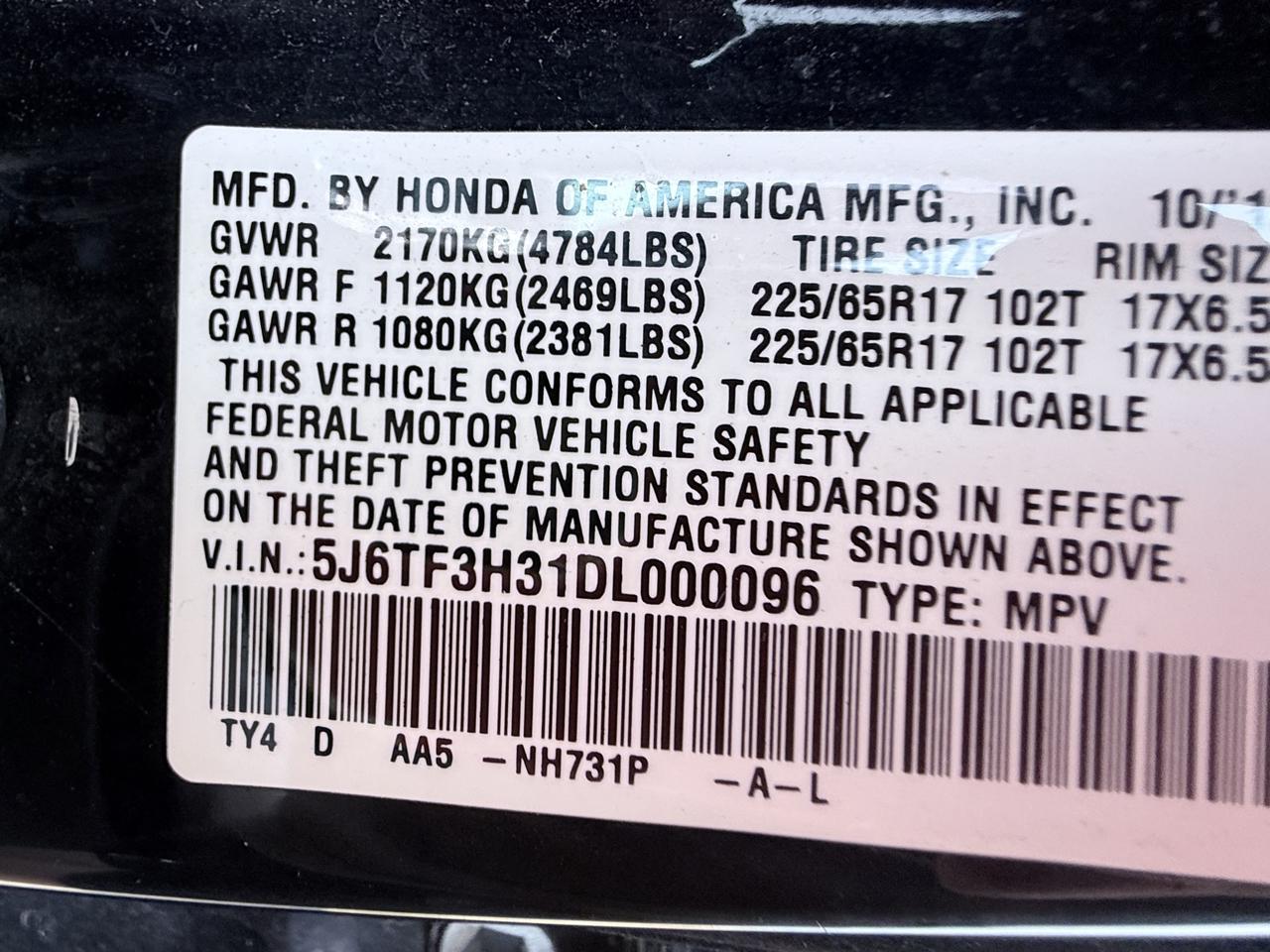 Honda Crosstour EX 2WD 2013