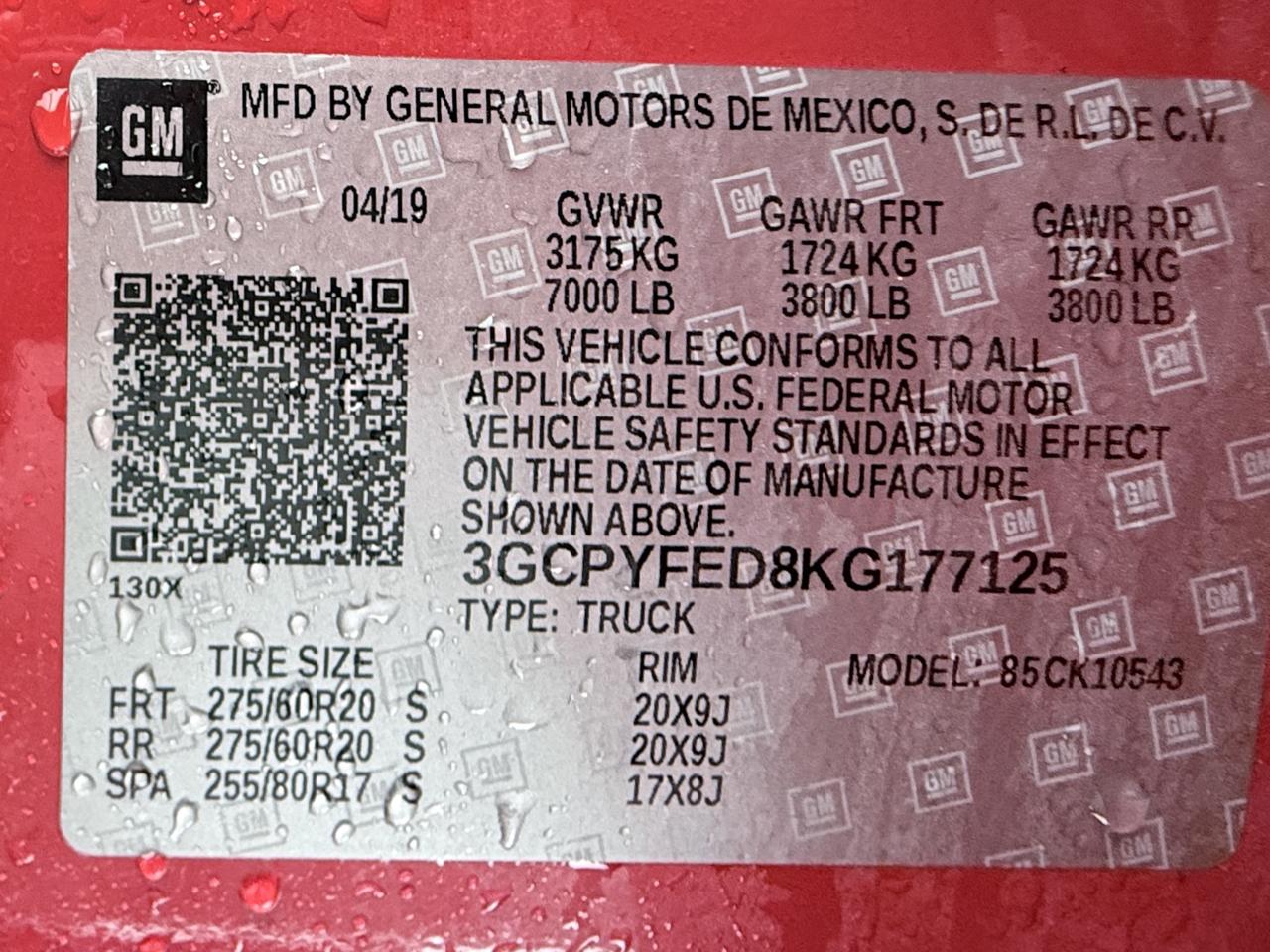Chevrolet Silverado 1500 LT Trail Boss Crew Cab 4WD 2019