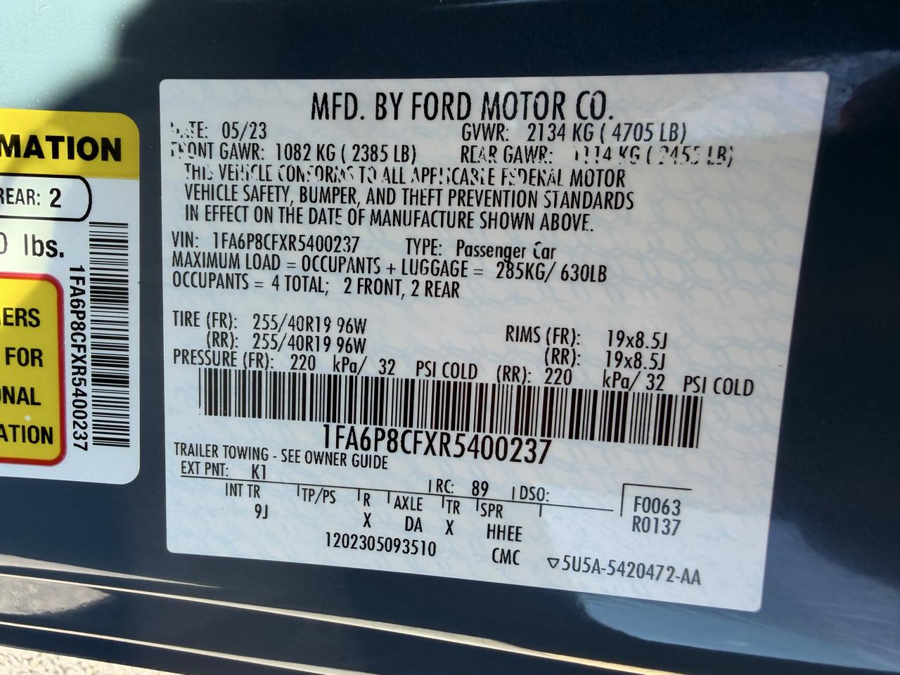 Ford Mustang GT Premium Coupe 2024