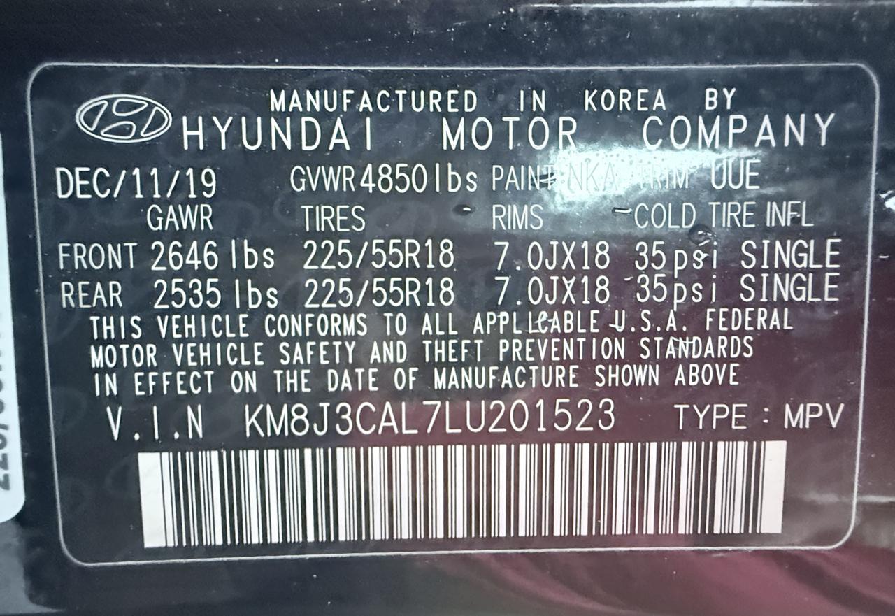 Hyundai Tucson SEL AWD 2020